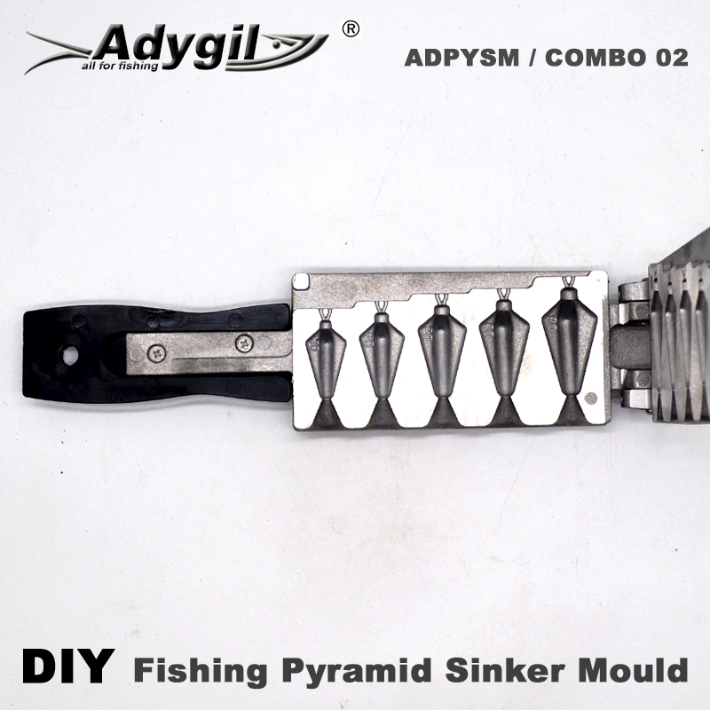 Adygil DIY 낚시 피라미드 싱커 몰드, 5 개의 - Fishing Depth Finder 리뷰 및 가격
