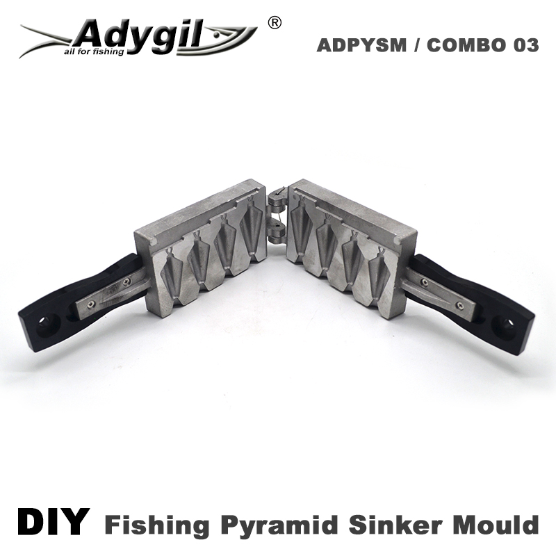 Adygil DIY 피라미드 싱커 몰드, 4 개의 캐비 - Fishing Depth Finder 리뷰 및 가격