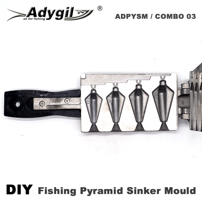 Adygil DIY 피라미드 싱커 몰드, 4 개의 캐비 - Fishing Depth Finder 리뷰 및 가격